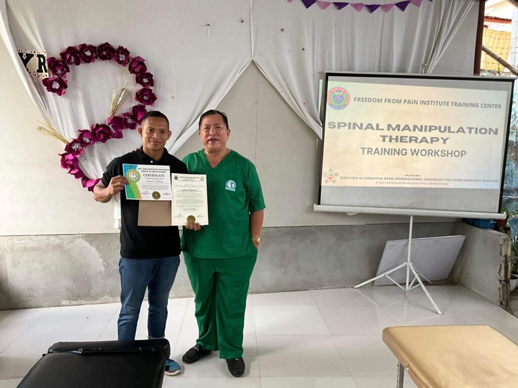 Spinal Therapy Manipulation Therapy Training Workshop completers